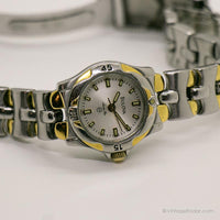 Jahrgang Bulova Marine Star Uhr | Zweifarbig gebrandmarkt Uhr für Damen