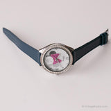 Vintage Silber-Ton Minnie Mouse Uhr für sie | Retro Disney Erinnerungsstücke Uhr