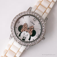 Tono plateado elegante vintage Disney reloj para ella | Minnie coleccionable reloj