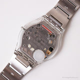 2003 Swatch SFK197G Icy Shine Uhr | Stahlarmband Blau Swatch Skin