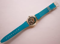 2002 Blue Icon SKK125 Swatch Uhr | Blue & Black Swiss Swatch Mann