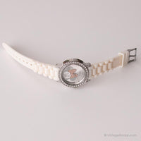 Tono plateado elegante vintage Disney reloj para ella | Minnie coleccionable reloj