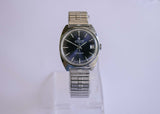 RARE Junghans 25 Jewels Automatic Men's Watch with Blue Dial Vintage