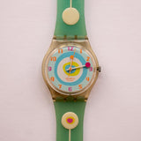 2004 MINTY MOUTHFUL GE157 Swatch Watch | Funky Hippie Swiss Swatch