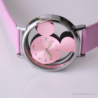 Rosa vintage Mickey Mouse reloj | Disney Cosas memorables reloj