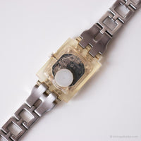 2008 Swatch Subk137g se encuentra rosa reloj | Rosa vintage Swatch Cuadrado