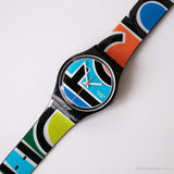 2005 Swatch GB227 Color-pleinll montre | Sangle d'origine Swatch Gant
