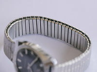 RARE Junghans 25 Jewels Automatic Men's montre avec un cadran bleu vintage