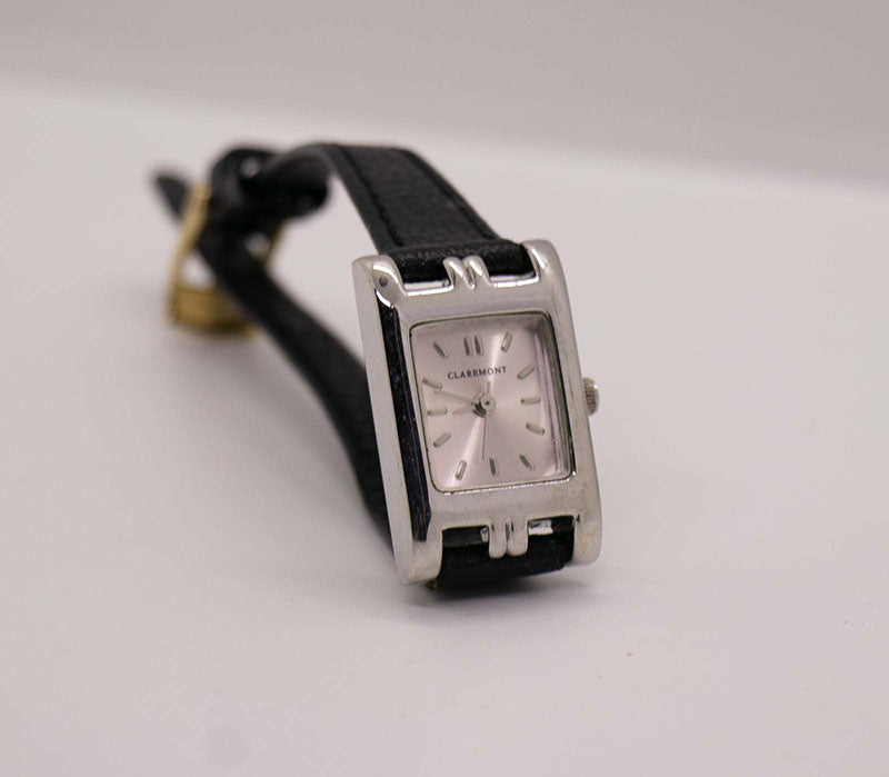 Vintage Claremont Watch for Women | Square Case Watch with Purple Dial ...