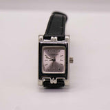 Vintage Claremont Uhr für Frauen | Quadratfall Uhr mit lila Zifferblatt