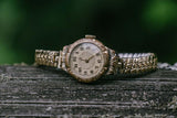 1940 vintage chapado en oro reloj | Art-Deco Vintage alemán damas reloj