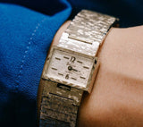 Decas Silver-Tone Mechanical Watch للسيدات | مجموعة مراقبة خمر