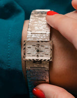 Orologio meccanico tono d'argento per donne | Collezione di orologi vintage
