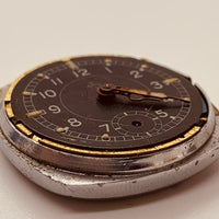 1940er Jahre schwarzer Zifferblatt Thiel Uhr Für Teile & Reparaturen - nicht funktionieren