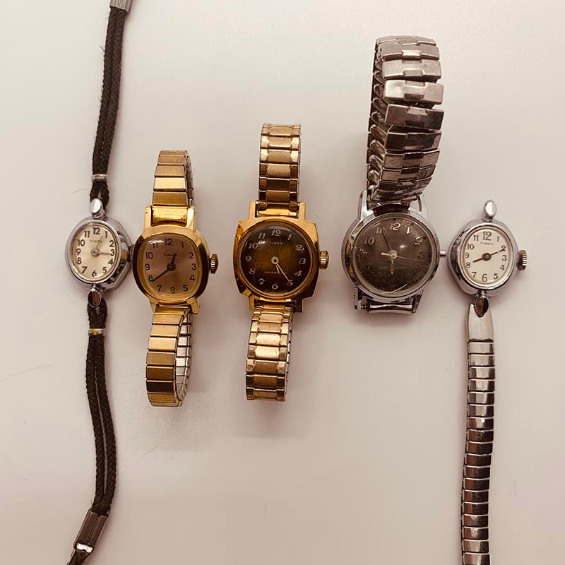 knee length dresses for ladies Lot of 5 Womens Timex Dress Watches for Parts & Repair