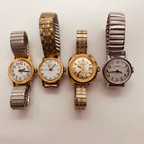 Molte 4 donne Timex Vestiti orologi per parti e riparazioni - Non funziona