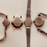 Lot of 4 Art Deco Timex Watches for Parts & Repair - NOT WORKING