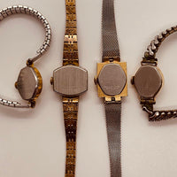 Lot of 4 Timex Mechanical Watches for Parts & Repair - NOT WORKING