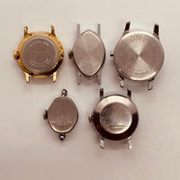 Muchas 5 mujeres Timex Relojes mecánicos para piezas y reparación: no funciona