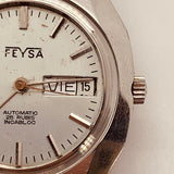 Feysa Automatic 25 Rubis Incabloc Watch for Parts & Repair - NOT WORKING
