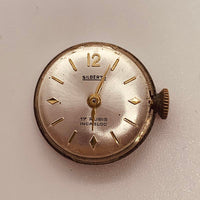 Vintage des années 1960 silberta 17 bijoux montre pour les pièces et la réparation - ne fonctionne pas