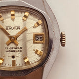 Savar 17 Jewels Incabloc Watch for Parts & Repair - NOT WORKING