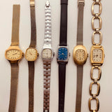 Muchas 6 mujeres Timex Vestir los relojes para piezas y reparación, no funciona