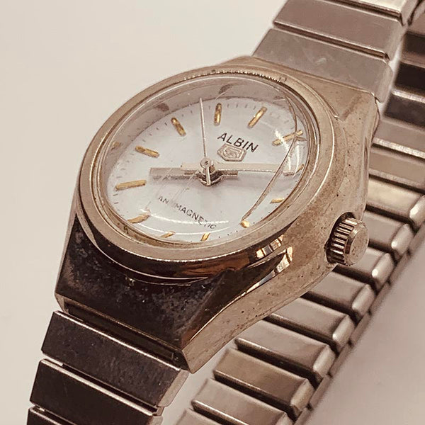 Albin Watch Albin 5 Antimagnetic Watch for Parts & Repair - NOT WORKING – Vintage Radar