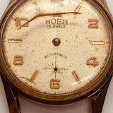 Hoba 15 Jewels Watch Antimagnetic Watch for Parts & Repair - لا تعمل