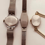 Muchas 5 mujeres Timex Relojes de liquidación y cuarzo para piezas y reparación: no funciona