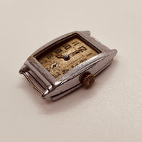 1940s Art Deco Swiss Made Tank Watch for Parts & Repair - NOT WORKING