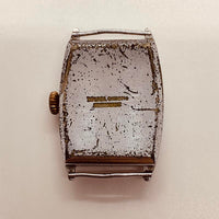 1940s Art Deco Swiss Made Tank Watch for Parts & Repair - NOT WORKING