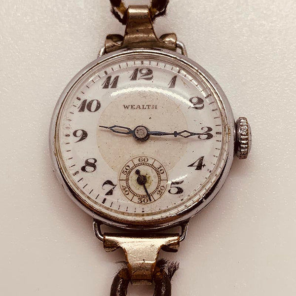 Rare Wealth Military Swiss Made Watch for Parts & Repair - NOT WORKING