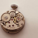 Quadrante nero kasper 17 rubis antichoc orologio per parti e riparazioni - non funziona