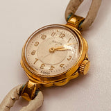 Volga Gold -Gold Soviet Mechanical Watch for Parts & Repair - لا تعمل