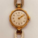Volga Gold-Tone Soviet Mechanical Watch for Parts & Repair - NOT WORKING