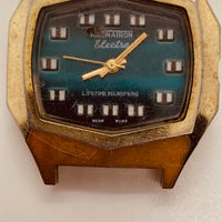 Blue Dial Kronotron Electra Hong Kong Watch for Parts & Repair - NOT WORKING