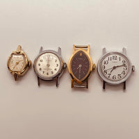 4 Art Deco Timex Mechanical Watches for Parts & Repair - NOT WORKING