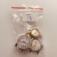4 Art Deco Timex Mechanical Watches for Parts & Repair - NOT WORKING