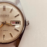Belforte Selfwinding 17 Jewels Series #9345 reloj Para piezas y reparación, no funciona