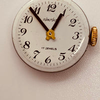 Rhodos 17 Jewels Swiss ha fatto orologio per parti e riparazioni - Non funzionante
