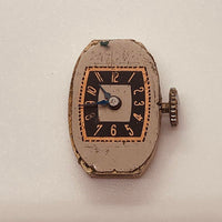 Damas del tanque art deco de los años 50 reloj Para piezas y reparación, no funciona