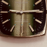 Simass Green Dial Swiss Parts 17 Jewels Watch for Parts & Repair - NOT WORKING