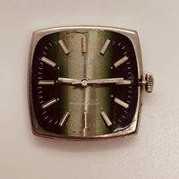 Simass Green Dial Swiss Parts 17 Jewels Watch for Parts & Repair - NOT WORKING