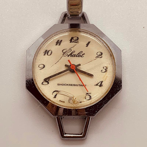 Old Chalet Swiss Mechanical Ladies Watch per parti e riparazioni - Non funziona