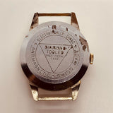 Edward Waldman Black Dial Swiss Watch for Parts & Repair - NOT WORKING