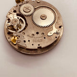 Edward Waldman Black Dial Swiss montre pour les pièces et la réparation - ne fonctionne pas