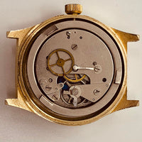 Dial marrón antimagnético filítico reloj Para piezas y reparación, no funciona