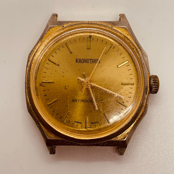 Kronotron Antimagnetic Mechanical Watch for Parts & Repair - NOT WORKING