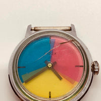 1969 Timex David Pakter / Krauss "Color Flicks" montre pour les pièces et la réparation - ne fonctionne pas